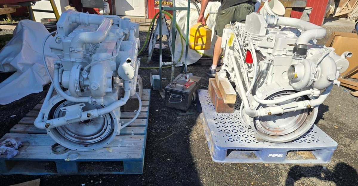 06-MEG5091 Cummins 6BTA 250HP Pair Low Hours-MEG5091